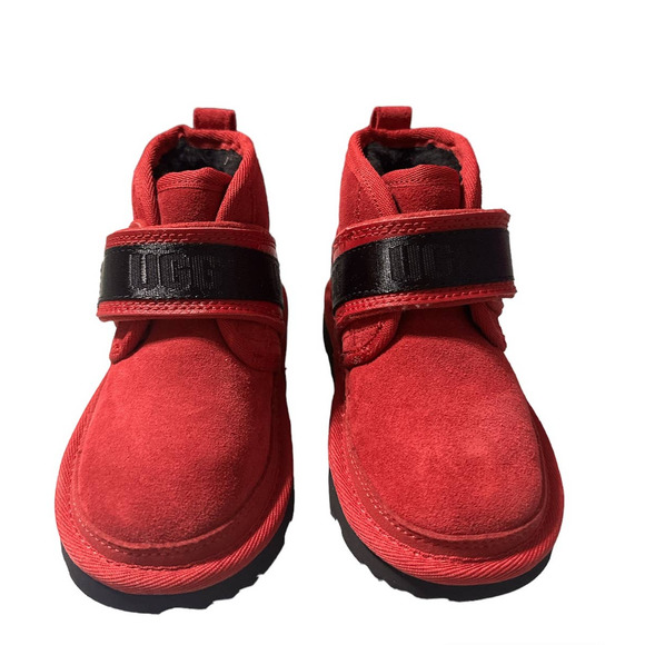 UGG Unisex Toddler Kids Neumel Snapback Boots Size 8 in Red/Black - Picture 2 of 6